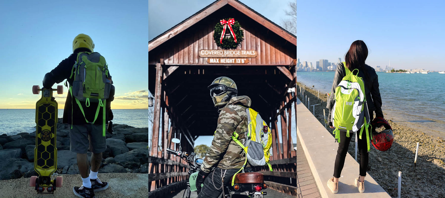 hi vis, best bike bag, best bike backpack, best motorcycle backpack