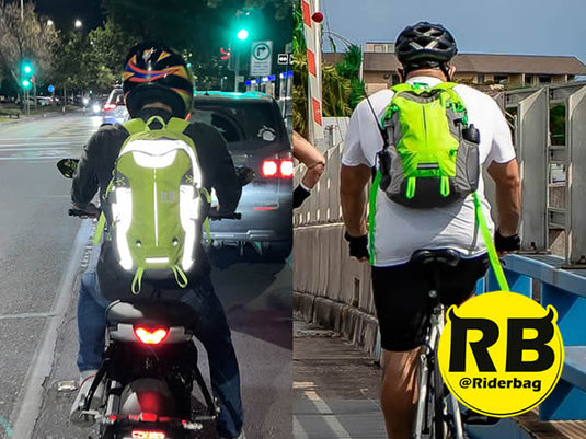 Bike Safety: The Best Way To Be Seen Day And Night - Riderbag Reflective Bike Commuter & Motorcycle Backpacks