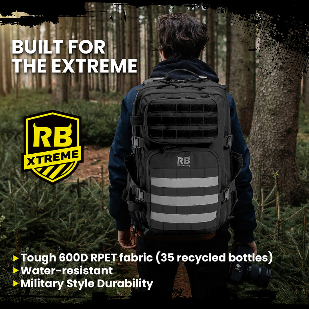 Riderbag Xtreme 30L & 45L Tactical Backpacks for Travel, Outdoor, Gym ...
