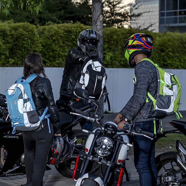 reflective backpack, motorcycle backpack, bike backpack, rider bag
