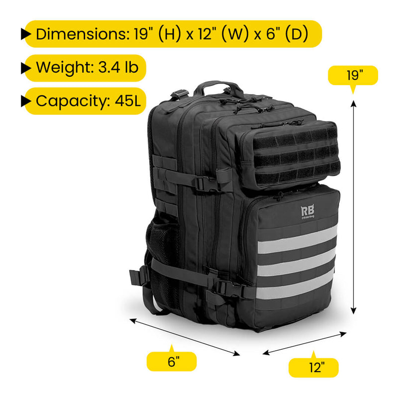 Load image into Gallery viewer, 45l tactical bag, large camping backpack, riderbag
