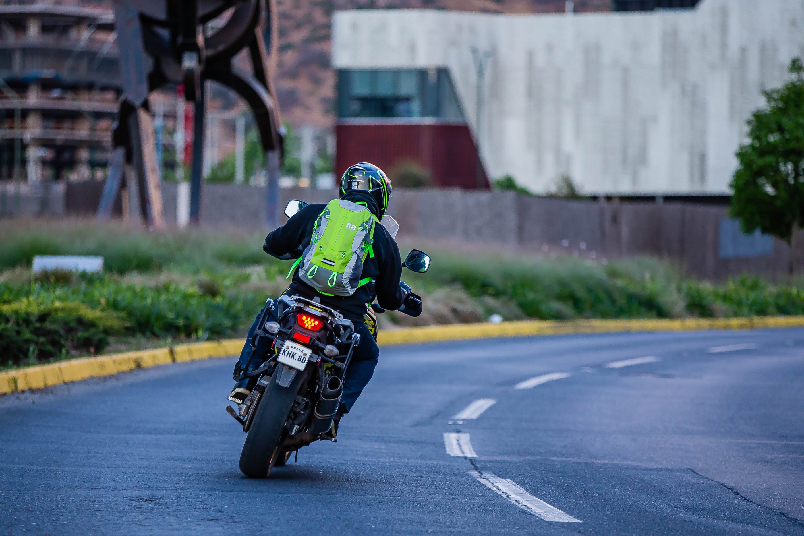High Visibility Reflective Bike Commuter Motorcycle Backpack Riderbag ...