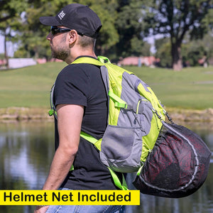 Reflektor35 Reflective Blke Backpack with helmet net