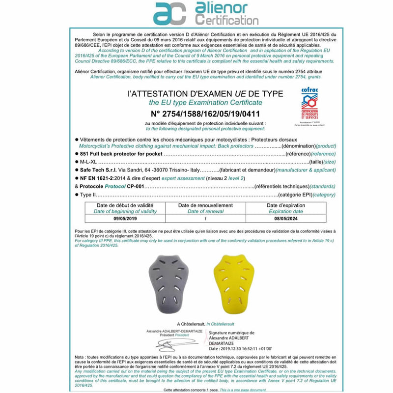 Laden Sie das Bild in Galerie -Viewer, lyschy spine protector back protector for motorcycle jacket
