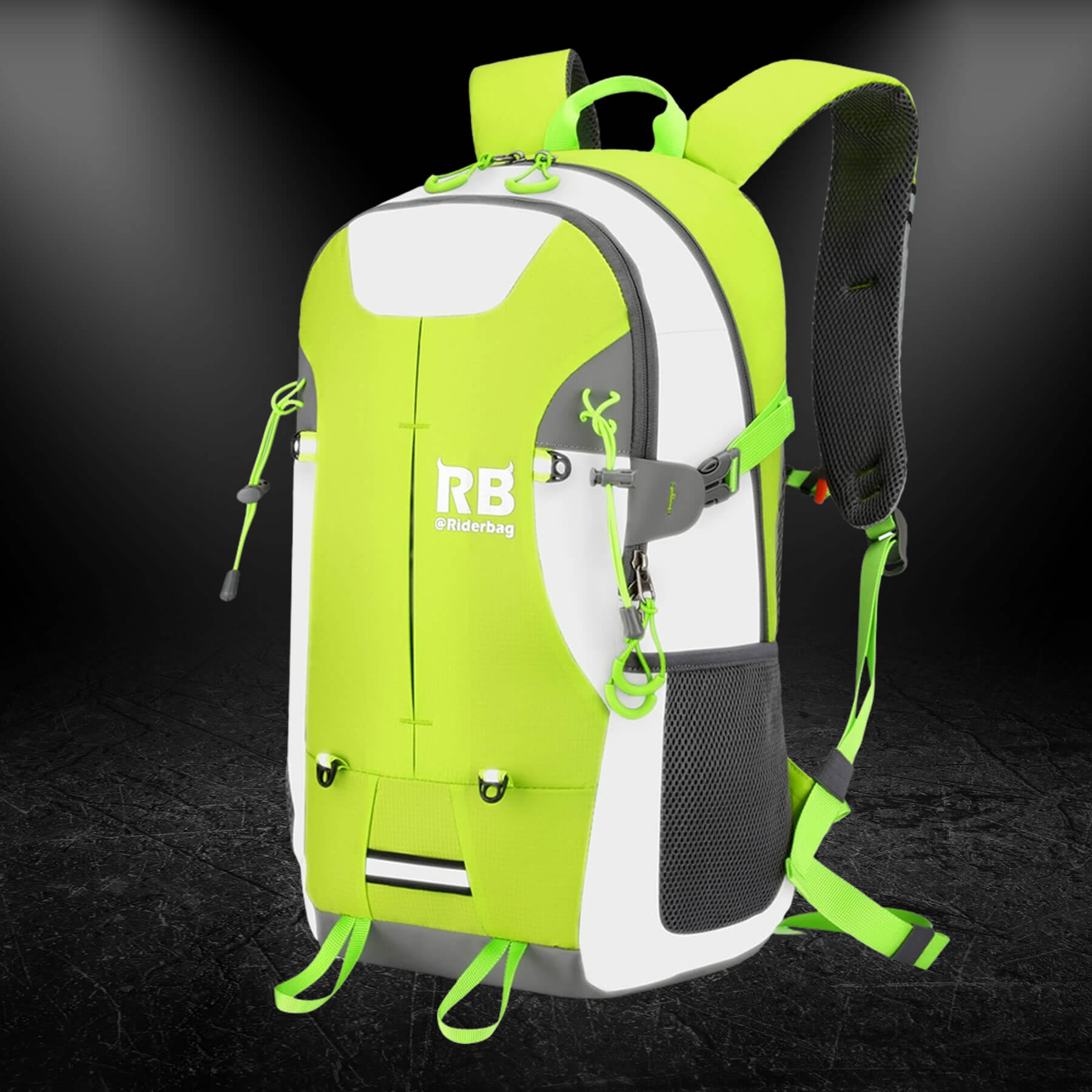 Reflecting Back Pack High Visibility Reflective Bike Commuter Backpack | Riderbag - Riderbag ...