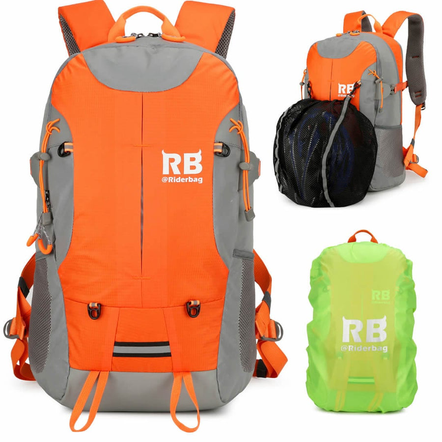 Hi-Visibility Orange Reflective Commuter Motorcycle Backpack Riderbag ...
