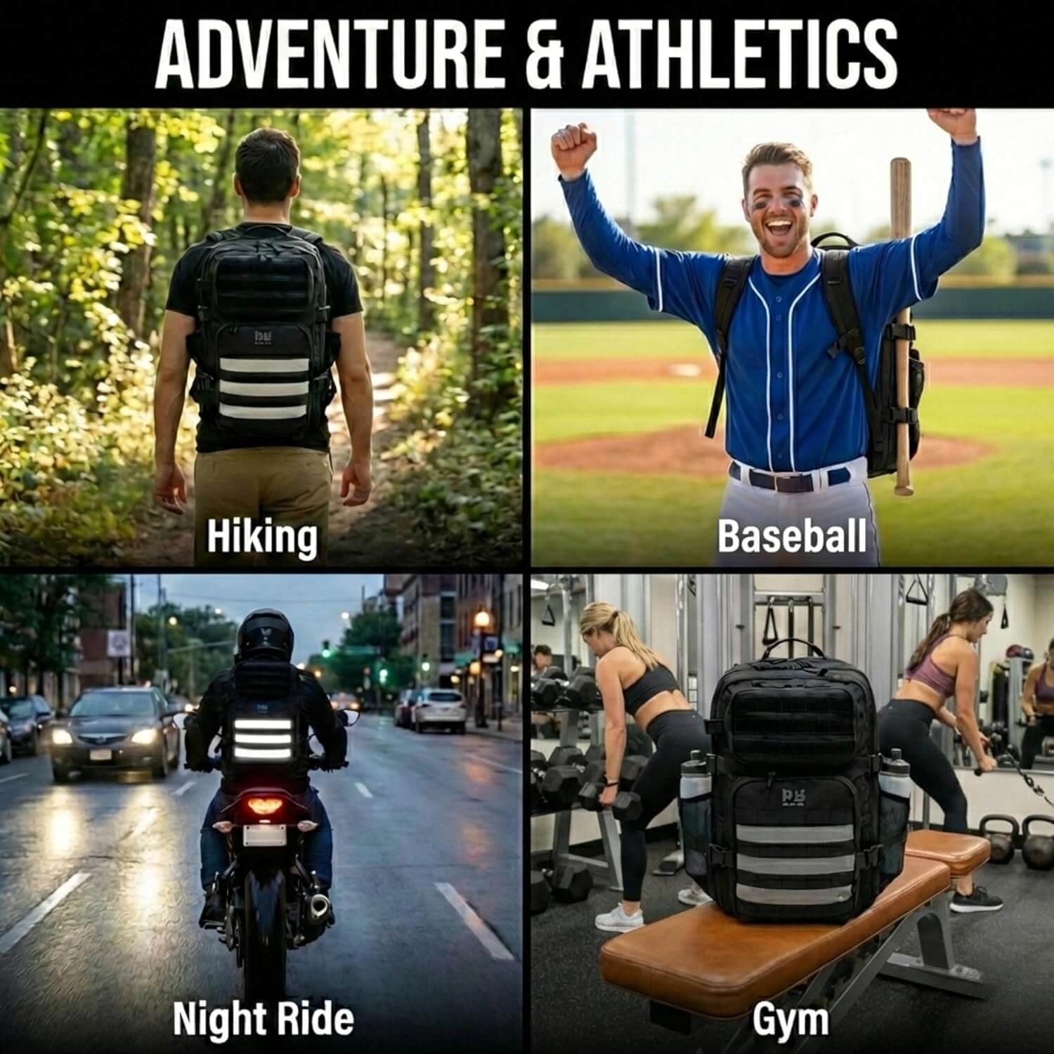 Riderbag Xtreme 30L & 45L Tactical Backpacks for Travel, Outdoor, Gym ...