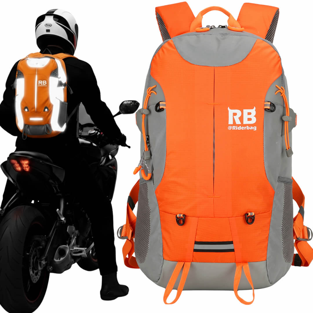 Riderbag High Visibility Reflective Backpack |Riderbag Reflektor35, Adult Unisex, Size: 35 Large, Green