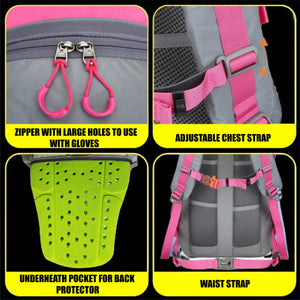 pink travel backpack rider bag